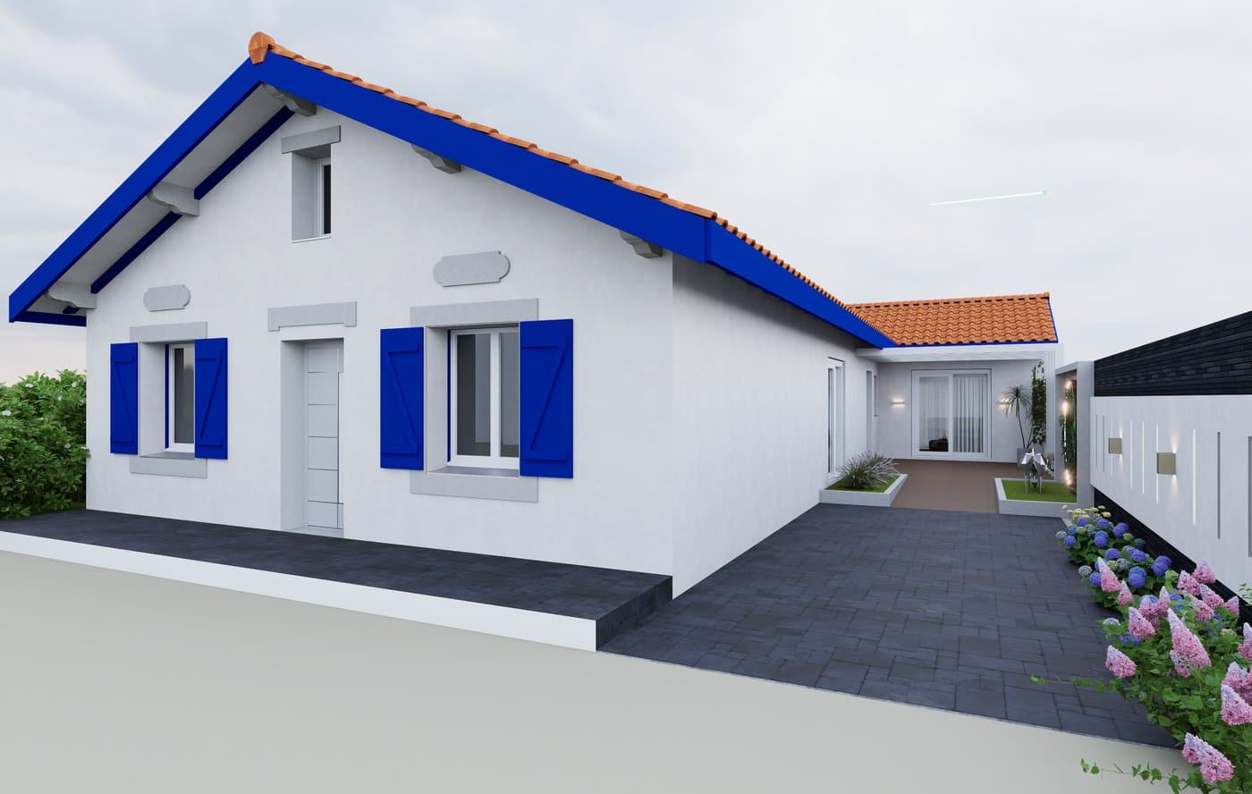 Façade rénovée, projet